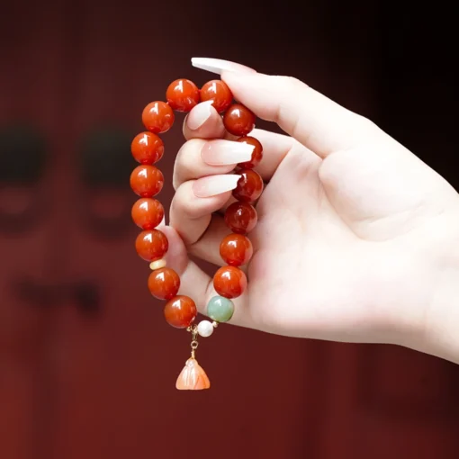 Alternative view of Women’s Lotus Pod Incense Bead Bracelet 10mm (2025)