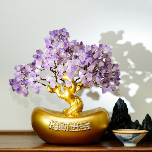 Zhao Cai Jin Bao Amethyst Crystal Tree | Career-Inspired Home & Office Decor