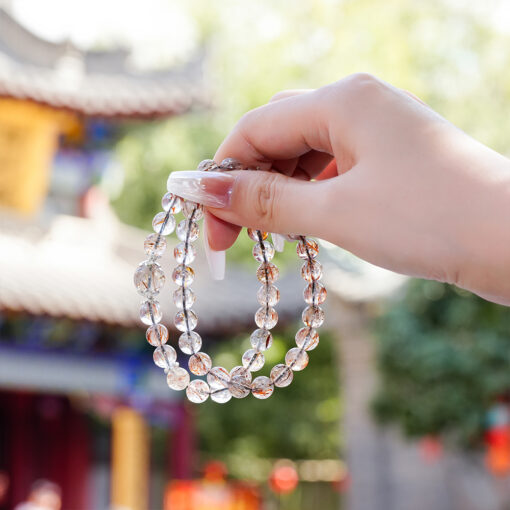 Black-Gold Super Seven Double-Wrap Bracelet | Business-Minded Crystal Style