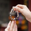 Golden Skeleton Quartz & Black-Gold Super Seven Bracelet | Decision Clarity Crystal Style