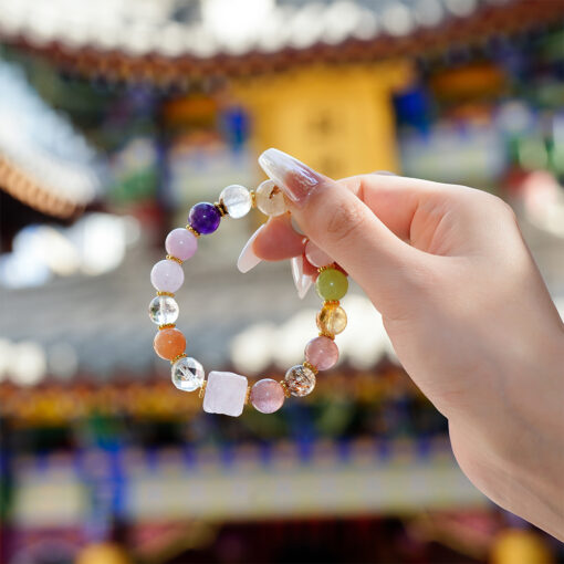 Energy Full Bloom Multi-Gem Crystal Bracelet | Colorful Restorative Crystal Style