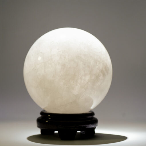 Large Clear Quartz Sphere | Clarity & Wisdom-Inspired Home Office Decor