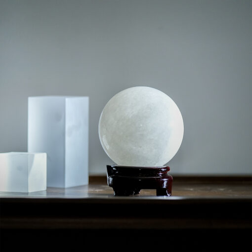 Small Clear Quartz Sphere | Clarity & Wisdom-Inspired Desk Decor