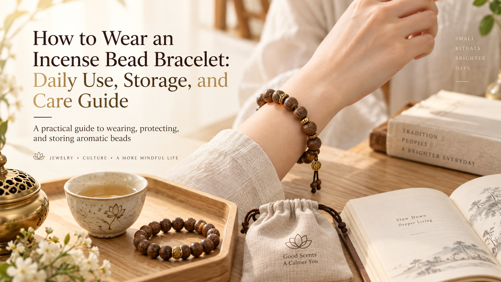 How to wear an incense bead bracelet for daily use with proper storage and care